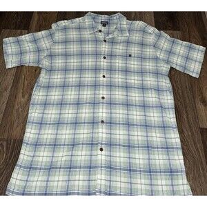 Patagonia Shirt A/C Organic Cotton Plaid Button Up S/S Multicolor Men's XL